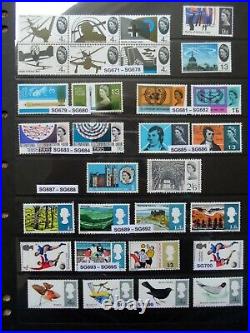 GB stamps collection 1841 to 1978 Mainly Unmounted Mint hagner page all pictured