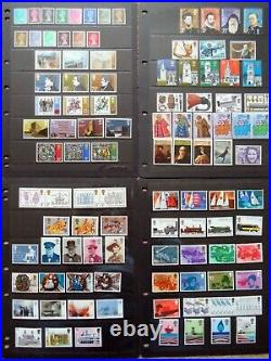 GB stamps collection 1841 to 1978 Mainly Unmounted Mint hagner page all pictured