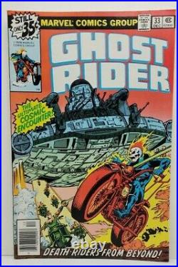 GHOST RIDER 10 comic book LOT sale 1975 MARVEL BRONZE AGE all for one price