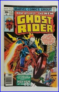 GHOST RIDER 10 comic book LOT sale 1975 MARVEL BRONZE AGE all for one price