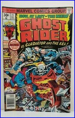 GHOST RIDER 10 comic book LOT sale 1975 MARVEL BRONZE AGE all for one price