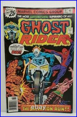 GHOST RIDER 10 comic book LOT sale 1975 MARVEL BRONZE AGE all for one price