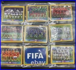 GOLD PARALLEL COMPLETE SET Panini Qatar 2022 Sticker 670 STICKERS Album Inc MINT