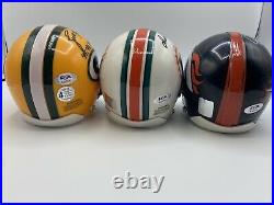 GREATEST QBs OF ALL TIME 11 Autographed Signed Mini Helmet Lot Collection PSA