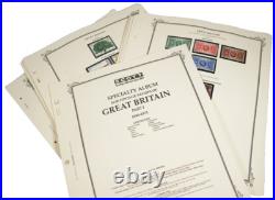 GREAT BRITAIN 1930s-1980s COLLECTION OF 650 STAMPS ALL MINT IN HINGELESS MOUNTS