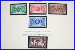 GREAT BRITAIN 1930s-1980s COLLECTION OF 650 STAMPS ALL MINT IN HINGELESS MOUNTS