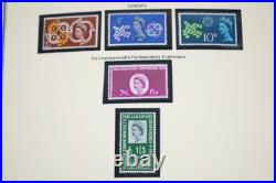 GREAT BRITAIN 1930s-1980s COLLECTION OF 650 STAMPS ALL MINT IN HINGELESS MOUNTS