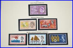 GREAT BRITAIN 1930s-1980s COLLECTION OF 650 STAMPS ALL MINT IN HINGELESS MOUNTS