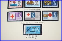 GREAT BRITAIN 1930s-1980s COLLECTION OF 650 STAMPS ALL MINT IN HINGELESS MOUNTS