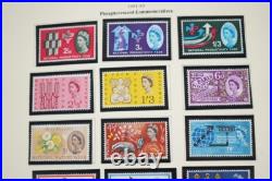 GREAT BRITAIN 1930s-1980s COLLECTION OF 650 STAMPS ALL MINT IN HINGELESS MOUNTS