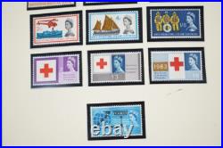 GREAT BRITAIN 1930s-1980s COLLECTION OF 650 STAMPS ALL MINT IN HINGELESS MOUNTS