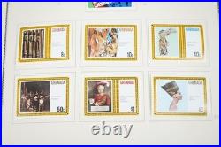 GRENADA 1980-1990s COLLECTION OF 600+ STAMPS ALL MINT HINGED IN SCOTT ALBUM