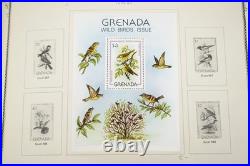 GRENADA 1980-1990s COLLECTION OF 600+ STAMPS ALL MINT HINGED IN SCOTT ALBUM