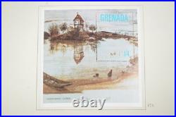 GRENADA 1980-1990s COLLECTION OF 600+ STAMPS ALL MINT HINGED IN SCOTT ALBUM