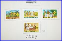 GRENADA 1980-1990s COLLECTION OF 600+ STAMPS ALL MINT HINGED IN SCOTT ALBUM