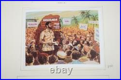 GRENADA 1980-1990s COLLECTION OF 600+ STAMPS ALL MINT HINGED IN SCOTT ALBUM