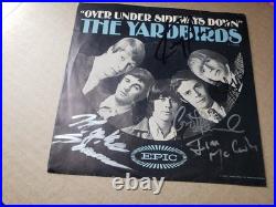 GUARANTEED ALL 5 SIGNED 1960s MINT-EXC 45/vg++ sl. YARDBIRDS over under sideways