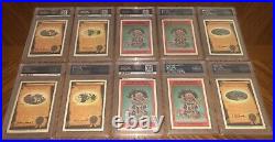 Garbage Pail Kids 2nd Series Psa 10 GemMint 86 Card Variation Set All Mattes Os2