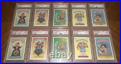 Garbage Pail Kids 2nd Series Psa 10 GemMint 86 Card Variation Set All Mattes Os2