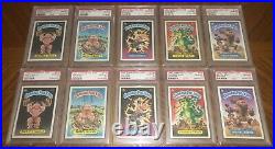 Garbage Pail Kids 2nd Series Psa 10 GemMint 86 Card Variation Set All Mattes Os2