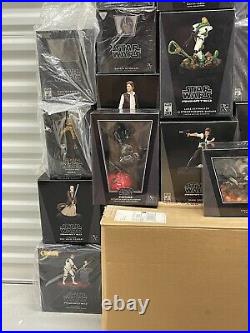 Gentle Giant Star Wars Lot 35 Piece Statue Maquette Bust All Sealed WithCOA+Vader