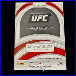Georges St-Pierre 2022 Immaculate UFC Marks Of Greatness Auto #MG-GSP 04/99