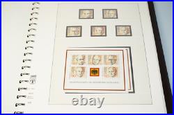 Germany 1968-1982 Collection Of 450+ Stamps All Mint Never Hinged Lindner Album