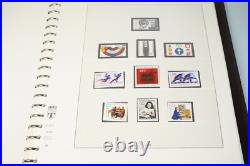 Germany 1968-1982 Collection Of 450+ Stamps All Mint Never Hinged Lindner Album