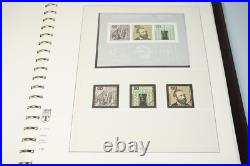 Germany 1968-1982 Collection Of 450+ Stamps All Mint Never Hinged Lindner Album
