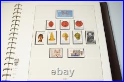 Germany 1968-1982 Collection Of 450+ Stamps All Mint Never Hinged Lindner Album