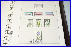 Germany 1968-1982 Collection Of 450+ Stamps All Mint Never Hinged Lindner Album