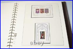 Germany 1968-1982 Collection Of 450+ Stamps All Mint Never Hinged Lindner Album