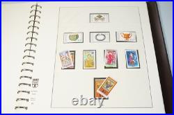 Germany 1968-1982 Collection Of 450+ Stamps All Mint Never Hinged Lindner Album