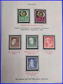 Germany Old Time Mint Stamp Collection ALL THE GOOD SETS on Home Made Pages