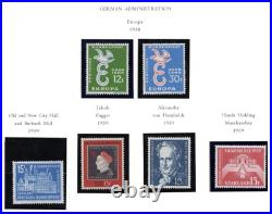 Germany Saar 1947-1950 Collection Of 225+ Stamps, Almost All Mint Never Hinged