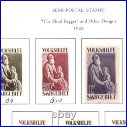 Germany Saar 1947-1950 Collection Of 225+ Stamps, Almost All Mint Never Hinged