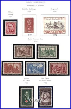 Germany Saar 1947-1950 Collection Of 225+ Stamps, Almost All Mint Never Hinged