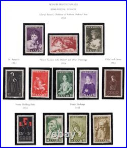 Germany Saar 1947-1950 Collection Of 225+ Stamps, Almost All Mint Never Hinged