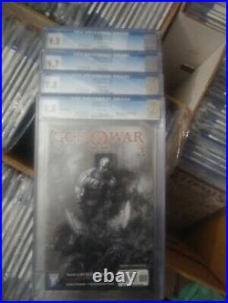 God of War 1 2 3 4 Comic LOT DC Wildstorm 1st 2nd Print. ALL IN CGC 9.8l