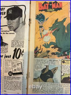 Golden Age Batman Lot 117 125 126 128 129 140 159 186