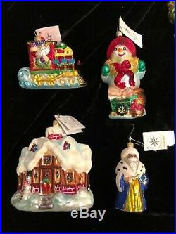 Gorgeous Lot 25 Christopher Radko Christmas Ornaments All With Tags & Many With Box
