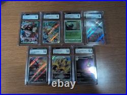 Graded Pokemon Bundle Japanese 7 Cards All Mint Or Higher