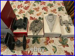 HALLMARK ORNAMENTS STAR WARS STORYTELLERS LOT OF ALL 8 W Power Cord