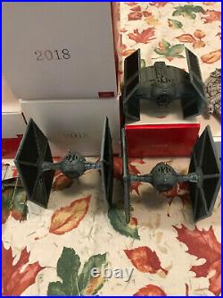 HALLMARK ORNAMENTS STAR WARS STORYTELLERS LOT OF ALL 8 W Power Cord