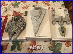 HALLMARK ORNAMENTS STAR WARS STORYTELLERS LOT OF ALL 8 W Power Cord