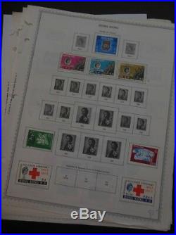HONG KONG All Mint OG Hinged collection on album pages between years 1961-1976