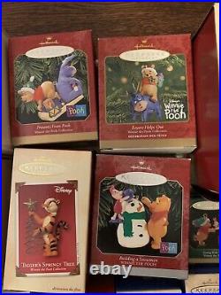 HUGE Lot of 20 Hallmark Christmas Ornaments Winnie The Pooh All Original Boxes