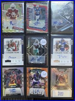 HUGE NFL LOT 340 SPORTS CARD COLLECTION LOT All ROOKIES Prizm # Auto Patch