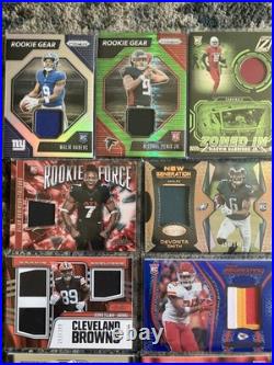 HUGE NFL LOT 340 SPORTS CARD COLLECTION LOT All ROOKIES Prizm # Auto Patch