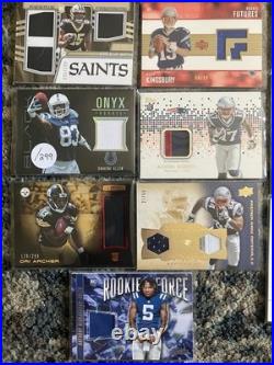 HUGE NFL LOT 340 SPORTS CARD COLLECTION LOT All ROOKIES Prizm # Auto Patch